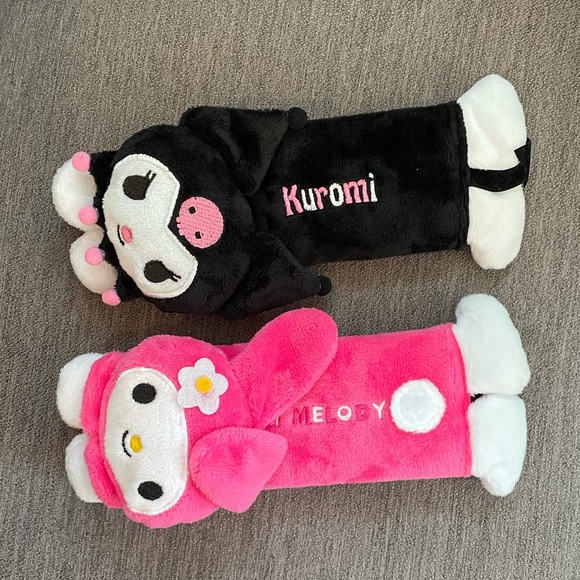 Kuromi & My Melody Seatbelt Covers Set - Picture 3 of 6